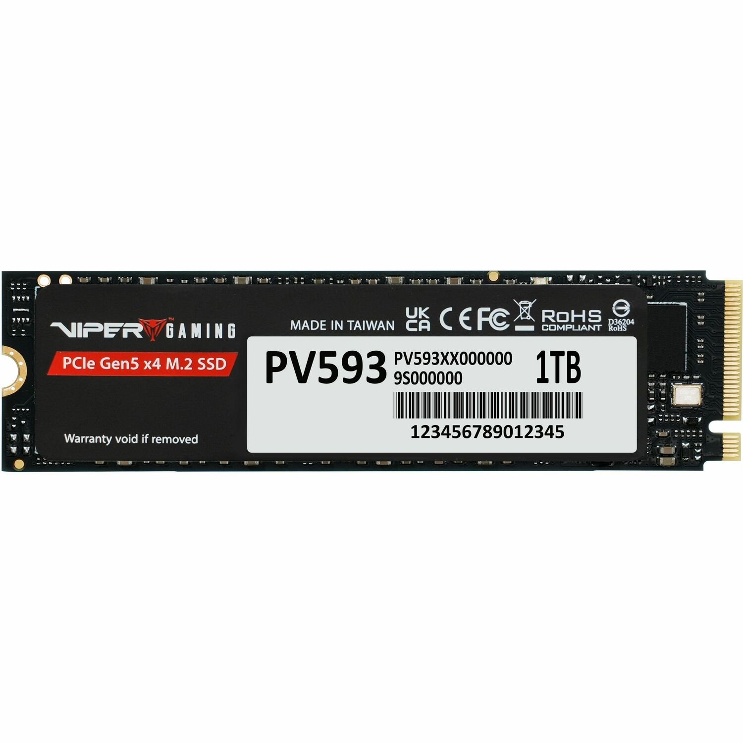 VIPER PV593 1 TB Solid State Drive - M.2 2280 Internal - PCI Express NVMe (PCI Express NVMe 5.0 x4)