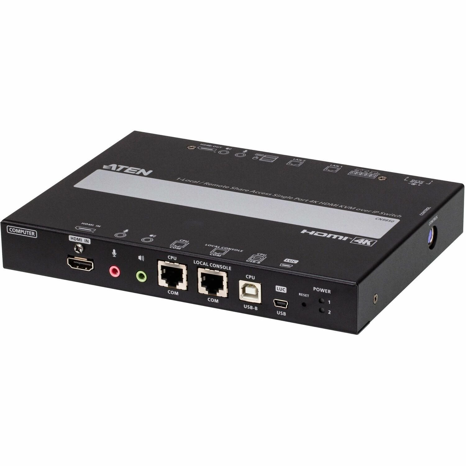 Aten 1-Local/Remote Share Access Single Port 4K Hdmi KVM Over Ip Switch