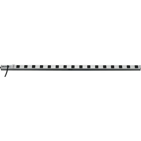 Eaton Tripp Lite Series 16-Outlet Industrial Surge Protector, 15 ft. (4.57 m) Cord, 1650 Joules, Metal Housing, 48 in. Length