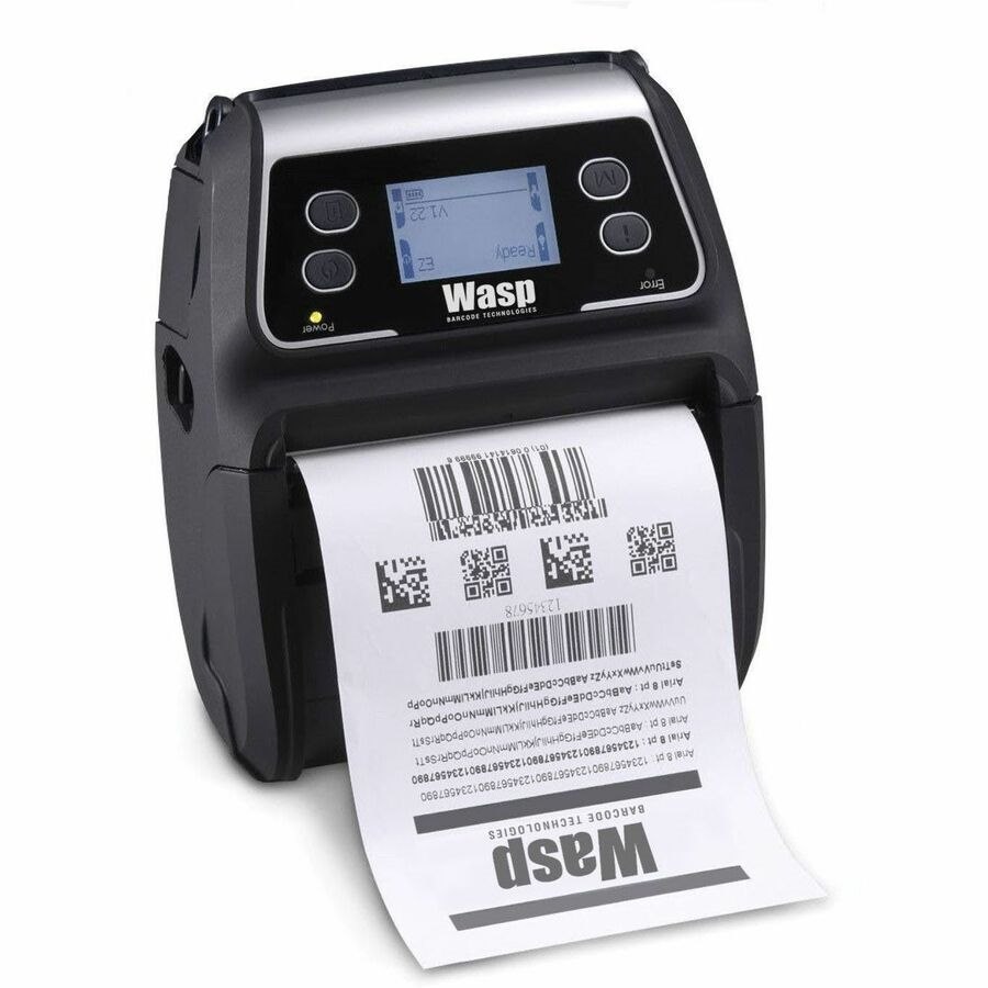 Wasp WPL4M Warehouse, Mobile, POS System Direct Thermal Printer - Portable - Label Print - USB - USB Host - Serial - Bluetooth - IEEE 802.11a/b/g/n Wireless LAN