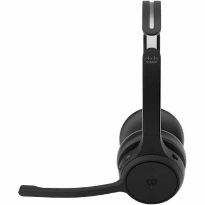 Cisco Wired/Wireless Over-the-head Stereo Headset - Carbon Black