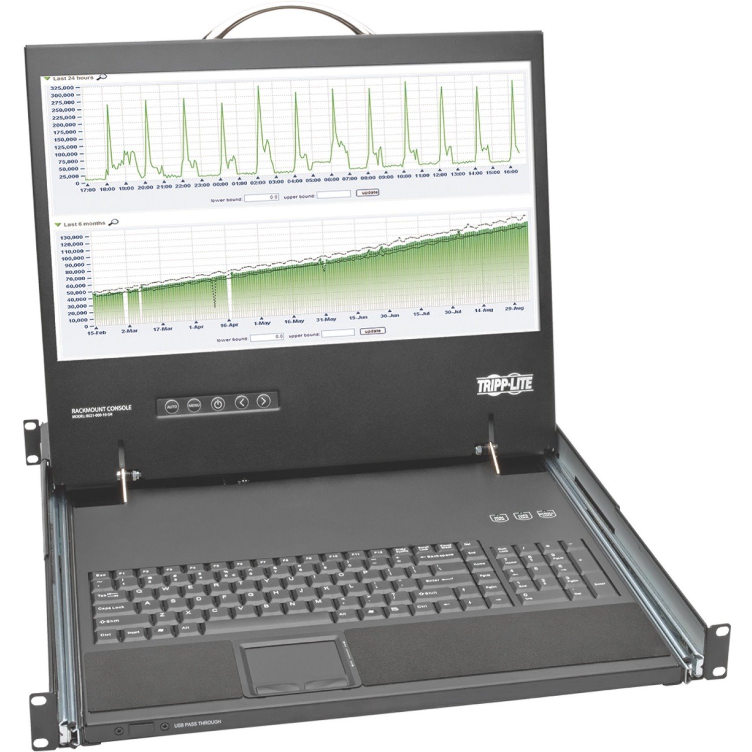 Eaton Tripp Lite Series 1U Rack-Mount Console with 19-in. LCD, Short-Depth; TAA Compliant