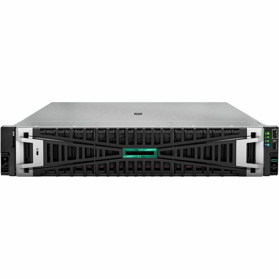 HPE StoreEasy 1870 24 x Total Bays SAN/NAS Storage System Xeon Gold Hexadeca-core (16 Core) 2 GHz - 32 GB RAM - DDR5 SDRAM - 2U Rack-mountable