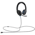 Logitech H540 Wired Over-the-head Stereo Headset - Black