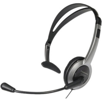 Panasonic RP-TCA430E-S Wired Over-the-head Mono Headset - Black, Silver