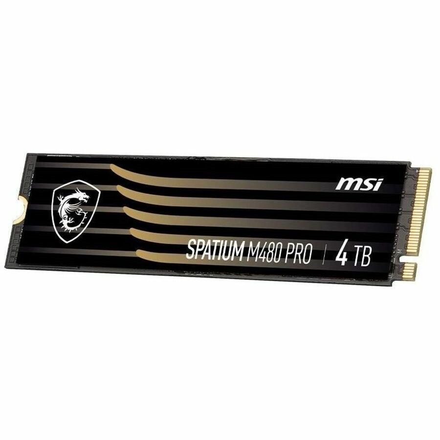 MSI SPATIUM M480 PRO 4 TB Solid State Drive - M.2 2280 Internal - PCI Express NVMe (PCI Express NVMe 4.0 x4)