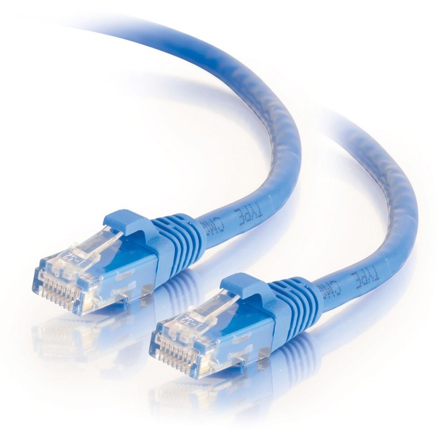 C2G 1ft Cat6 Cable - Snagless Unshielded (UTP) Ethernet Cable - Network Patch Cable - PoE - Blue