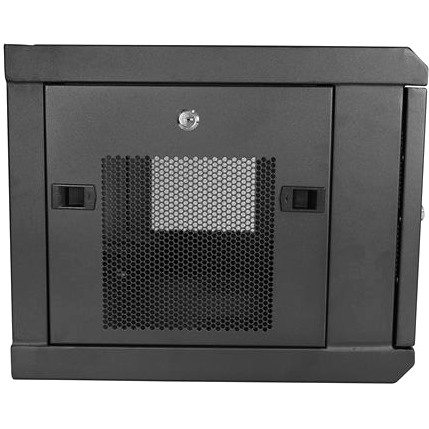 StarTech.com 2-Post 6U Wall Mount Network Cabinet, 19" Wall-Mounted Server Rack for Data / IT Equipment, Small Lockable Rack Enclosure