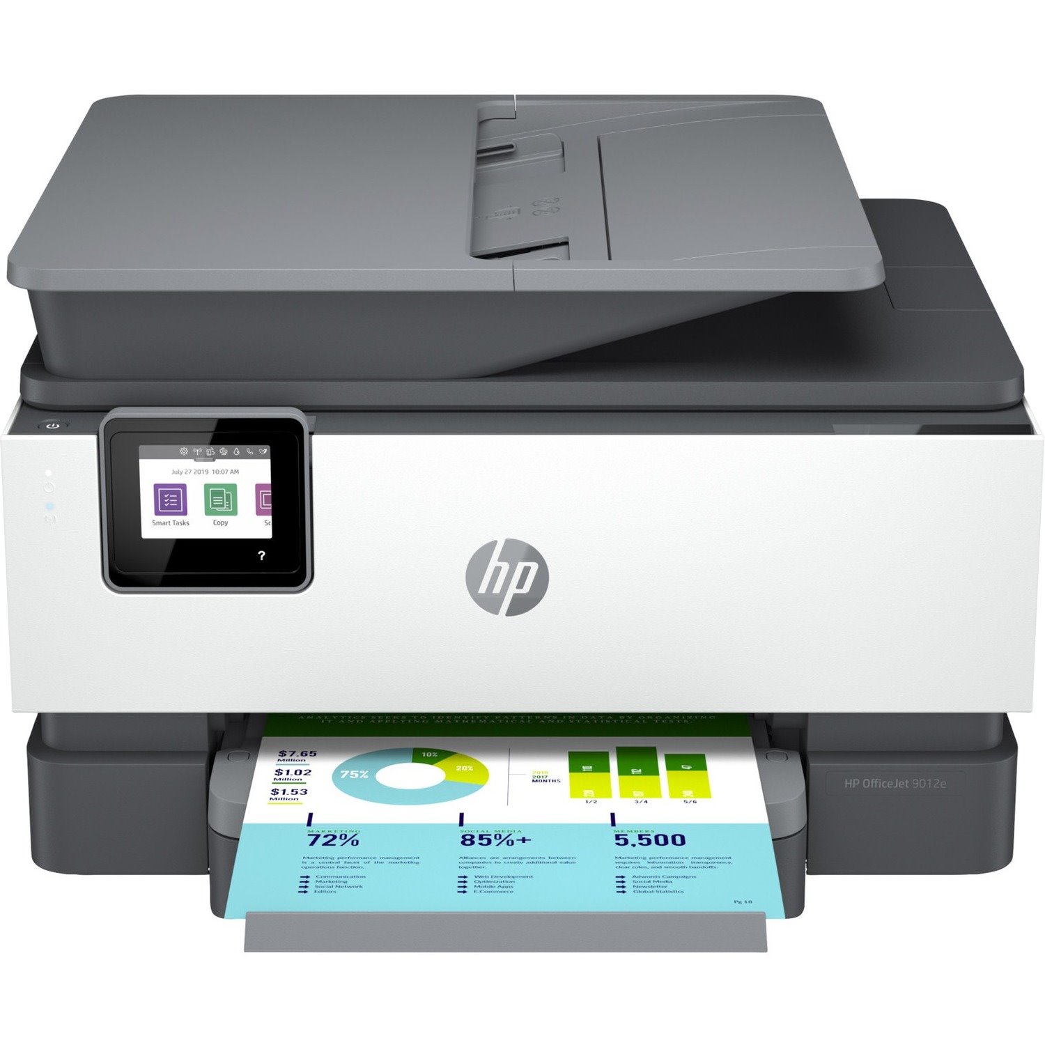 HP Officejet Pro 9012e Wireless Inkjet Multifunction Printer - Colour