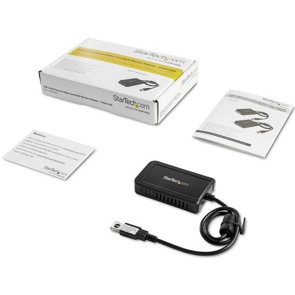 StarTech.com USB 2.0 to VGA Adapter, USB to VGA Monitor Converter for Windows, 1080p (no support for macOS/ChromeOS/Linux) - TAA