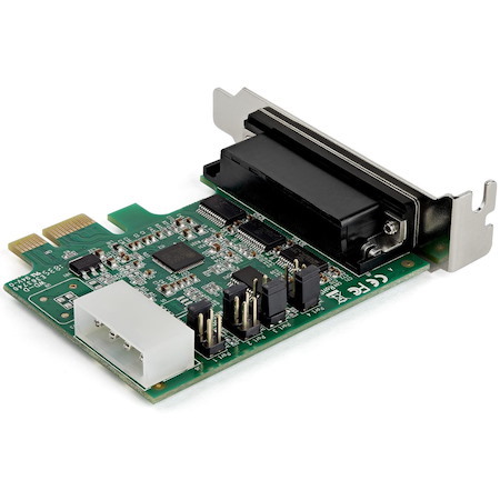 StarTech.com 4-Port PCI Express RS232 Serial Adapter Card - 16950 UART - Low Profile