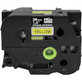 Brother HGES6615PK Black on Yellow Extra-Strength Adhesive Label Tape