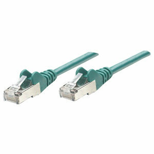 Intellinet Network Patch Cable, Cat6, 0.5m, Green, CCA, U/UTP, PVC, RJ45, Gold Plated Contacts, Snagless, Booted, Lifetime Warranty, Polybag
