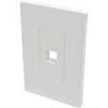 Eaton Tripp Lite Series 1-Port Keystone Single-Gang Faceplate, White, TAA