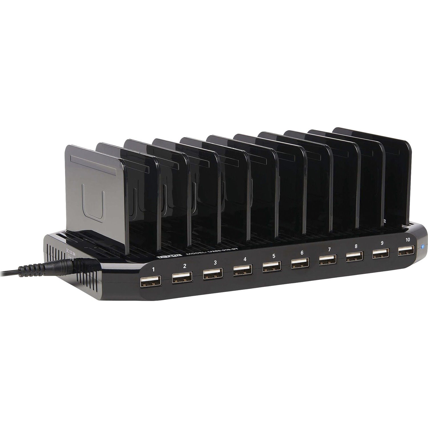 Eaton Tripp Lite Series 10-Port USB Charging Station with Adjustable Storage, 12V 8A (96W) USB Charger Output