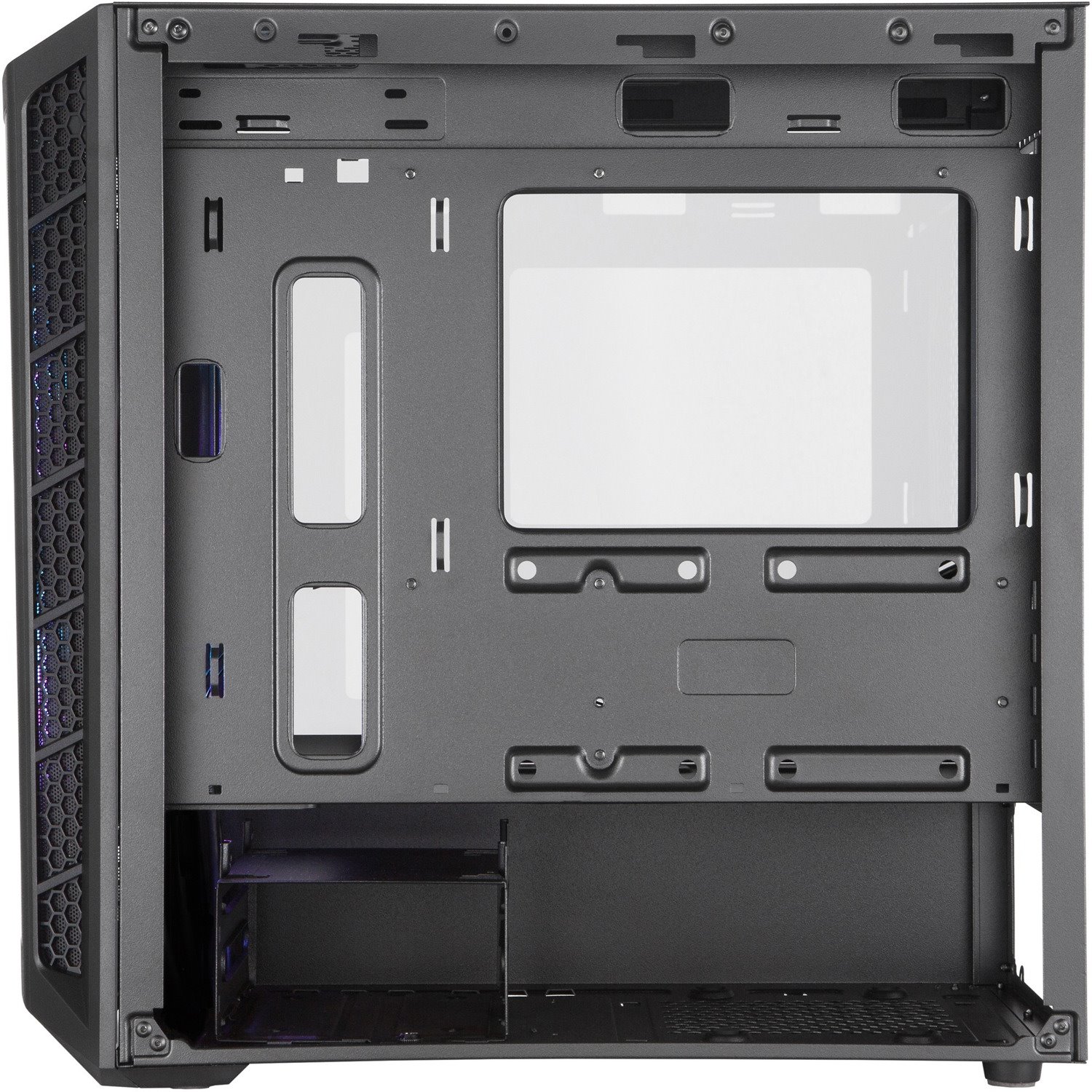 Cooler Master MasterBox MCB-B311L-KGNN-S02 Computer Case - Mini ITX, Micro ATX Motherboard Supported - Mini-tower - Steel, Mesh, Plastic, Tempered Glass - Black