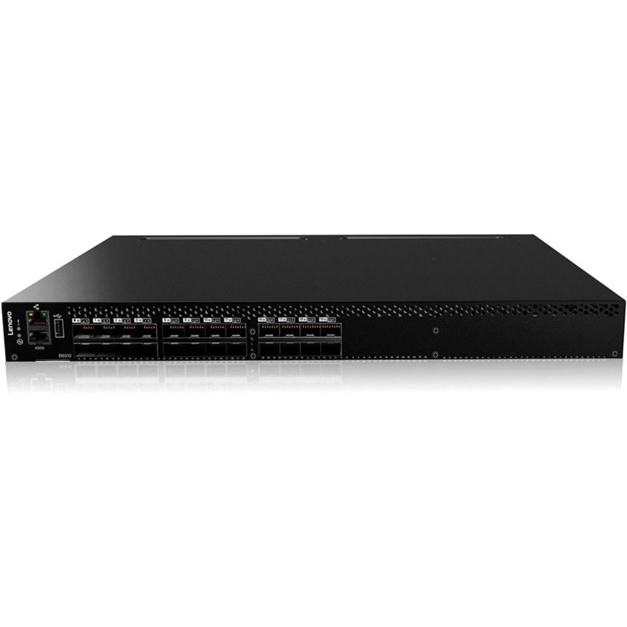 Lenovo B6510, 24 Ports Activated w/ 8Gb SWL SFPs, 2 PS, Rail Kit