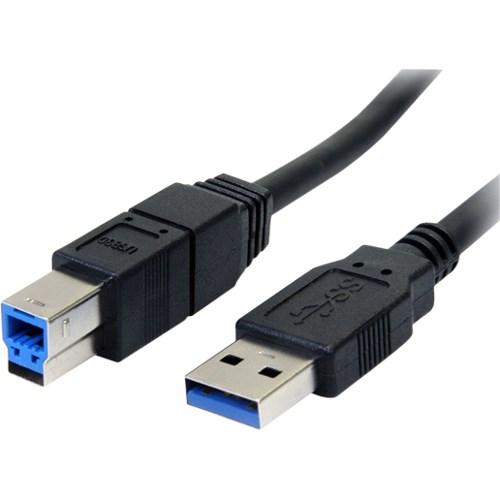 StarTech.com 3m Black SuperSpeed USB 3.0 Cable A to B - M/M