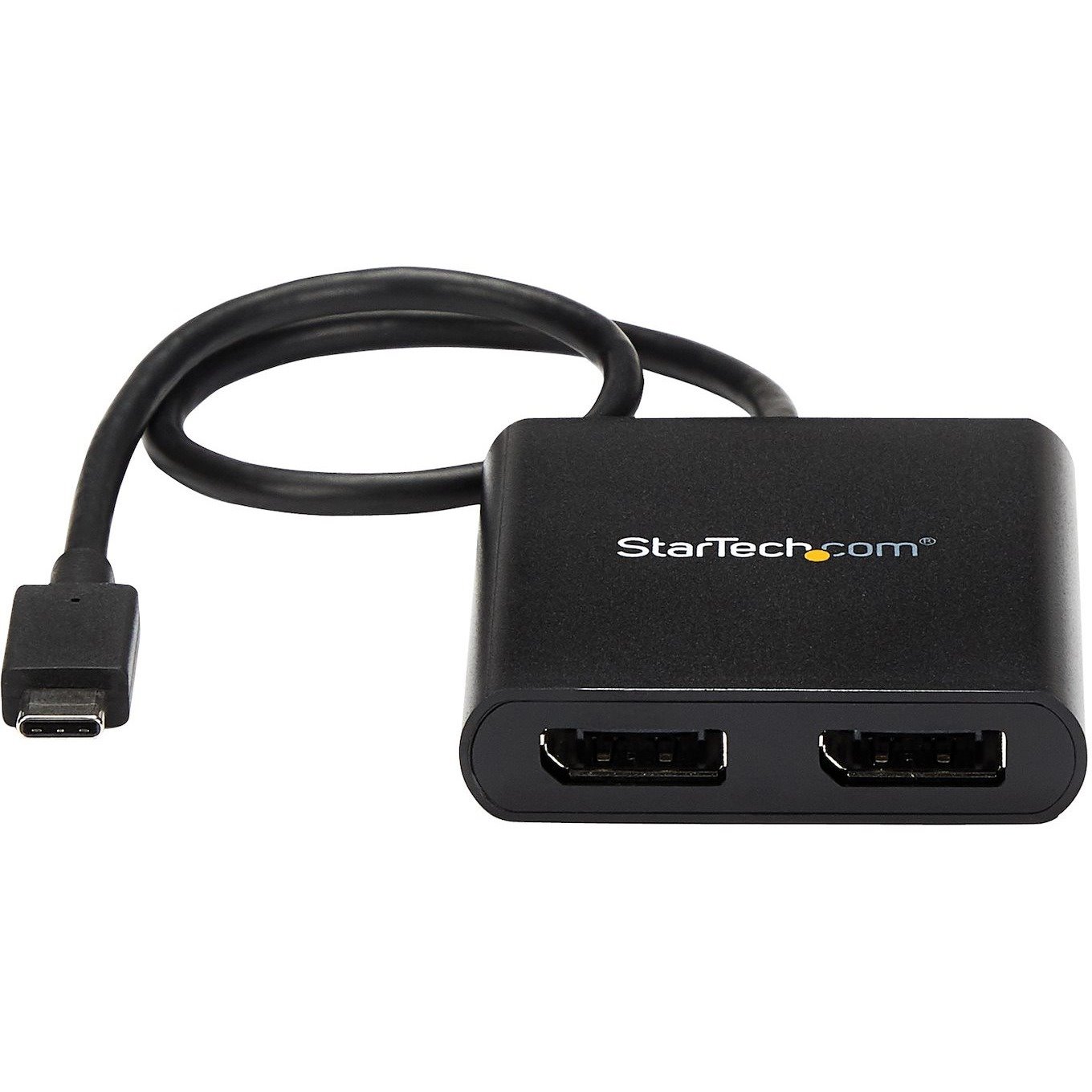 StarTech.com USB-C to Dual DisplayPort 1.2 Adapter, USB Type-C Multi-Monitor MST Hub, Dual 4K 30Hz DP Display Extender/Splitter, Windows