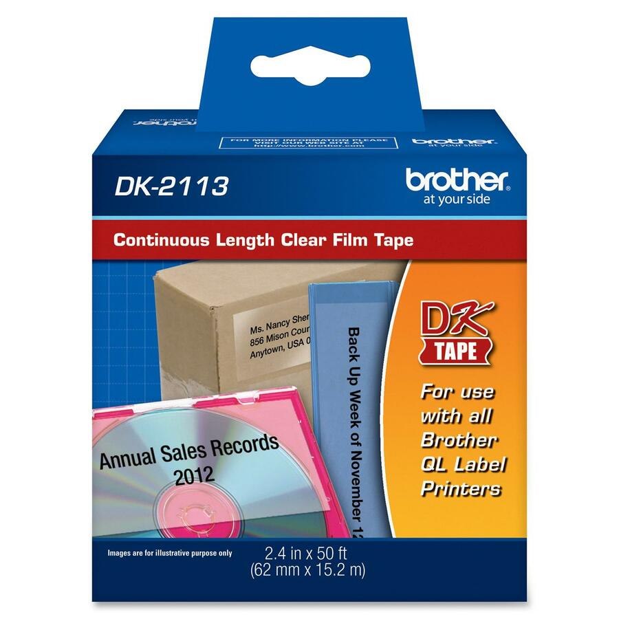 Brother DK2113 - Clear Continuous Length Film Tape