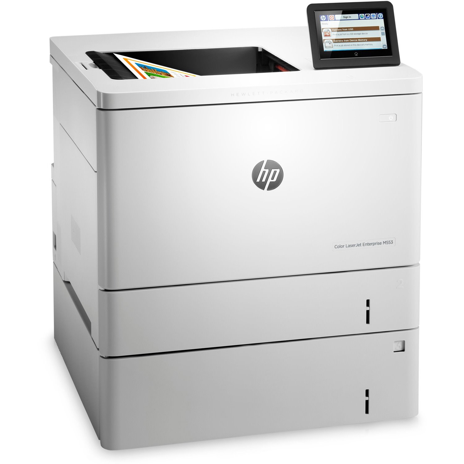 HP LaserJet M553 M553x Desktop Laser Printer - Colour