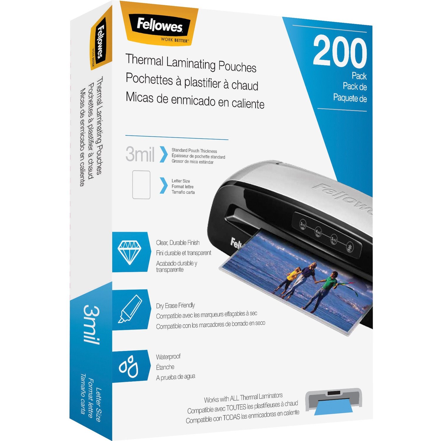 Fellowes Letter-Size Thermal Laminating Pouches