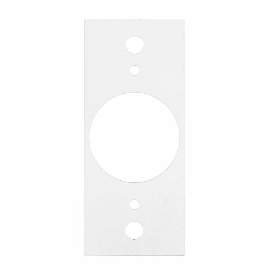 Hubbell Premise Wiring Recessed 8" Series, Sub Plate, Center, Single Gang, (1) 1.60" Opening
