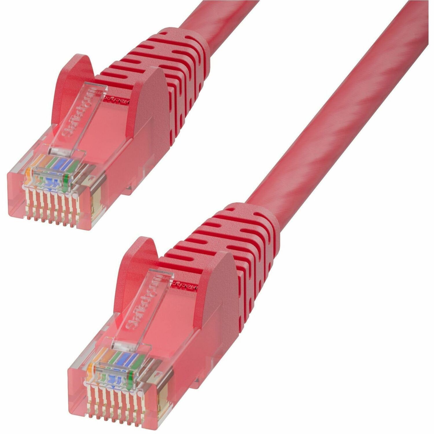 StarTech 9in Red Cat6 Ethernet Cable, Snagless RJ45, UTP, 24AWG Bare Copper Wire, Network Patch Cord