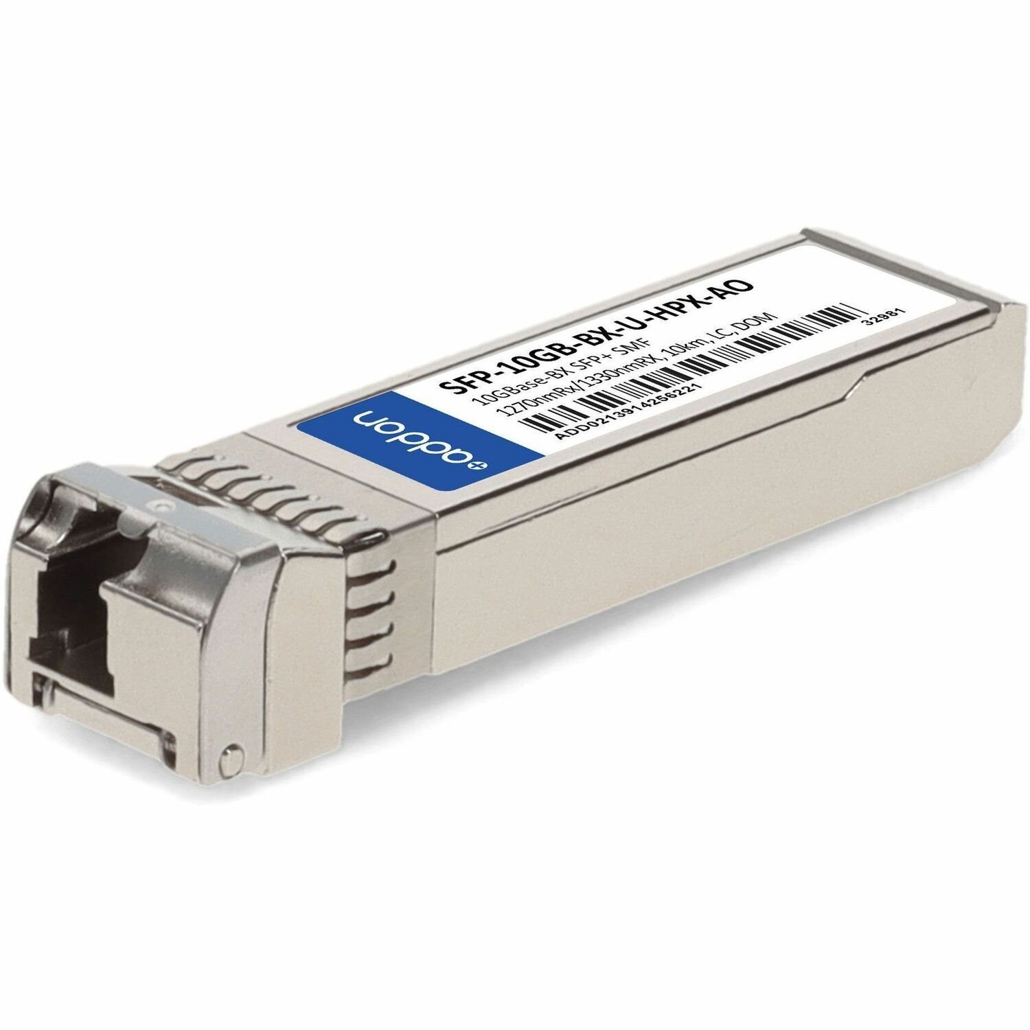 AddOn HP&reg; Compatible 10GBase-BX SFP+ Transceiver (SMF, 1270nmTx/1330nmRx, 10km, LC, DOM)