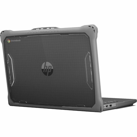 MAXCases Extreme Shell-F2 Slide Case for HP Fortis Chromebook G10 11" and Clamshell Chromebook 11" G8/G9 (Gray/Clear)