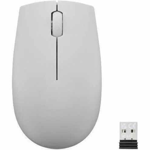 Lenovo 300 Wireless Compact Mouse (Arctic Grey) With Battery