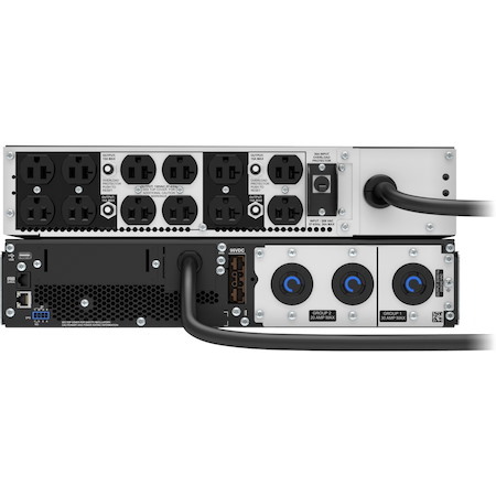 APC Smart-UPS On-Line, 3kVA, Rackmount 4U, 208V, 12x 5-20R+2x L6-20R NEMA outlets, SmartSlot, W/ transformer 208V to 120V, W/ rail kit