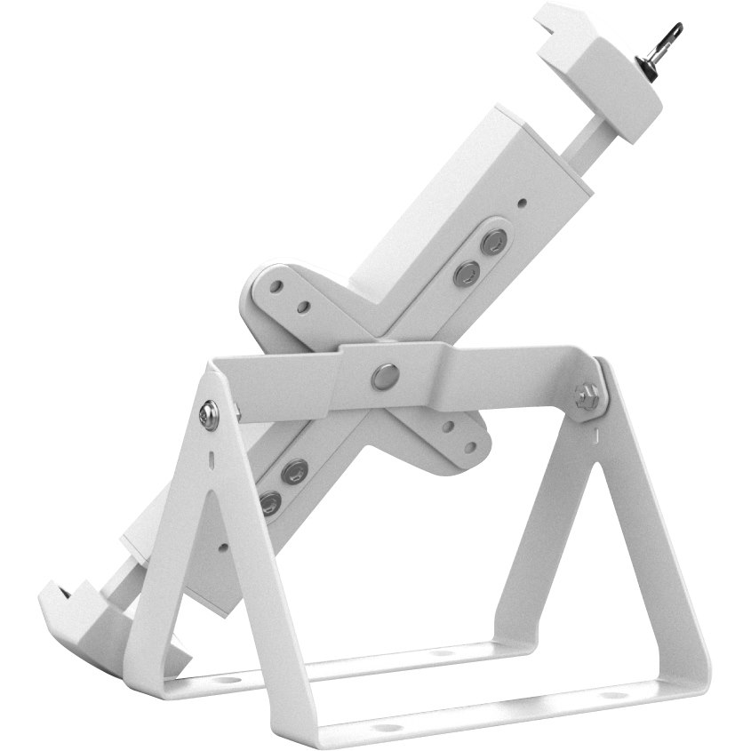 CTA Digital Full Rotation Desk Mount w/ Universal Security Holder for 8-12" Tablets (White)