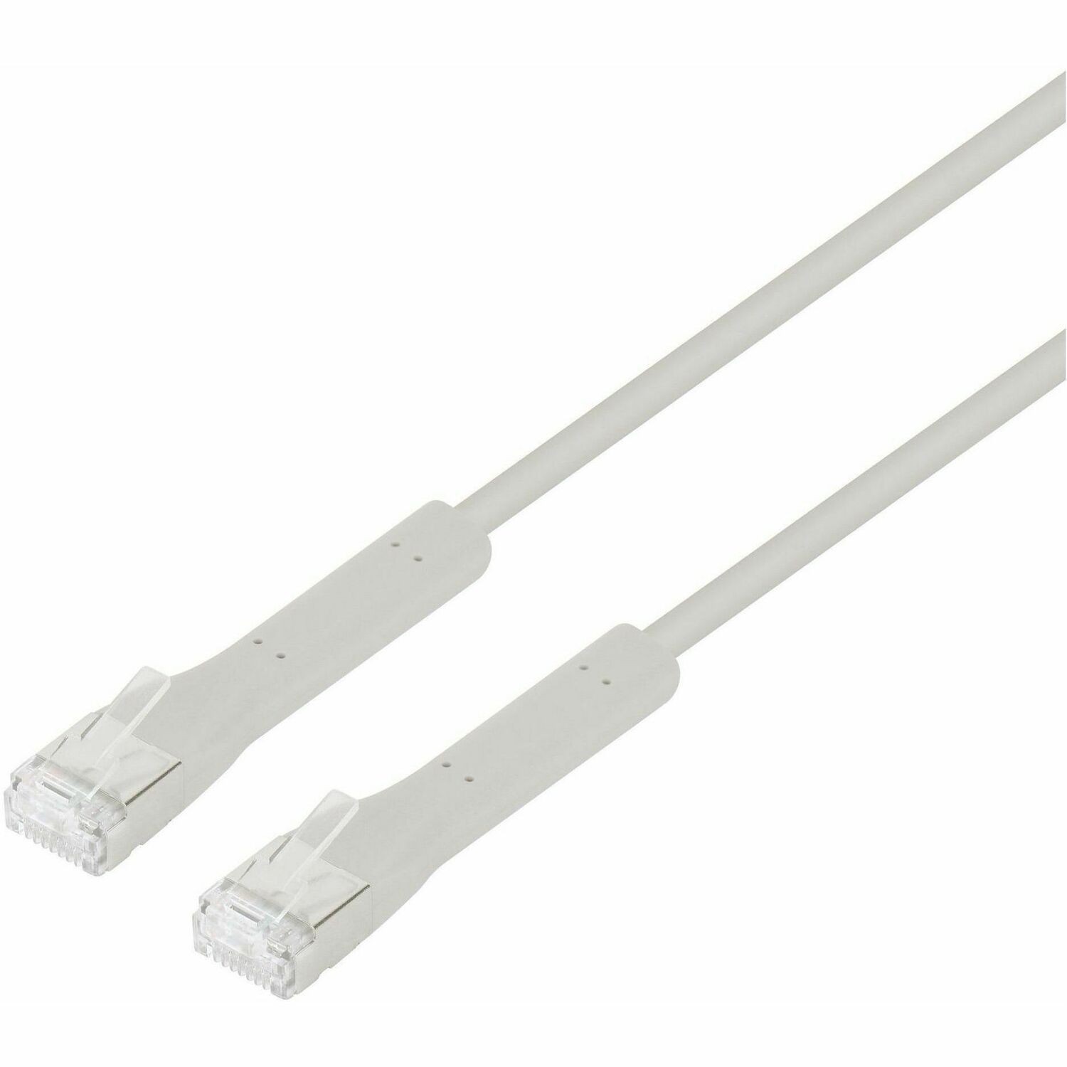 Network Flexiboot Slim Patch Cable, Cat6A, 0.3m, Grey, Copper, F/FTP, LSOH / LSZH, RJ45, Class EA with 10G and 500 MHz, Ultra-thin format for more flexibility and simplified cable management in dense installations, Lifetime Warranty