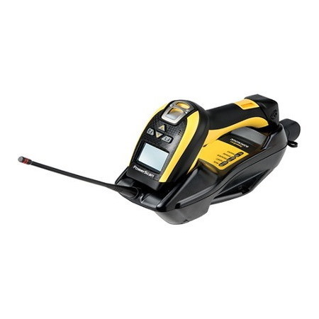 Datalogic PowerScan PM9100-433RBK20 Handheld Barcode Scanner Kit - Wireless Connectivity - Yellow