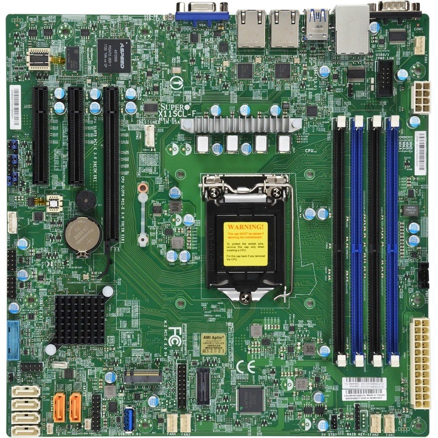 Supermicro X11SCL-F Server Motherboard - Intel C242 Chipset - Socket H4 LGA-1151 - Micro ATX