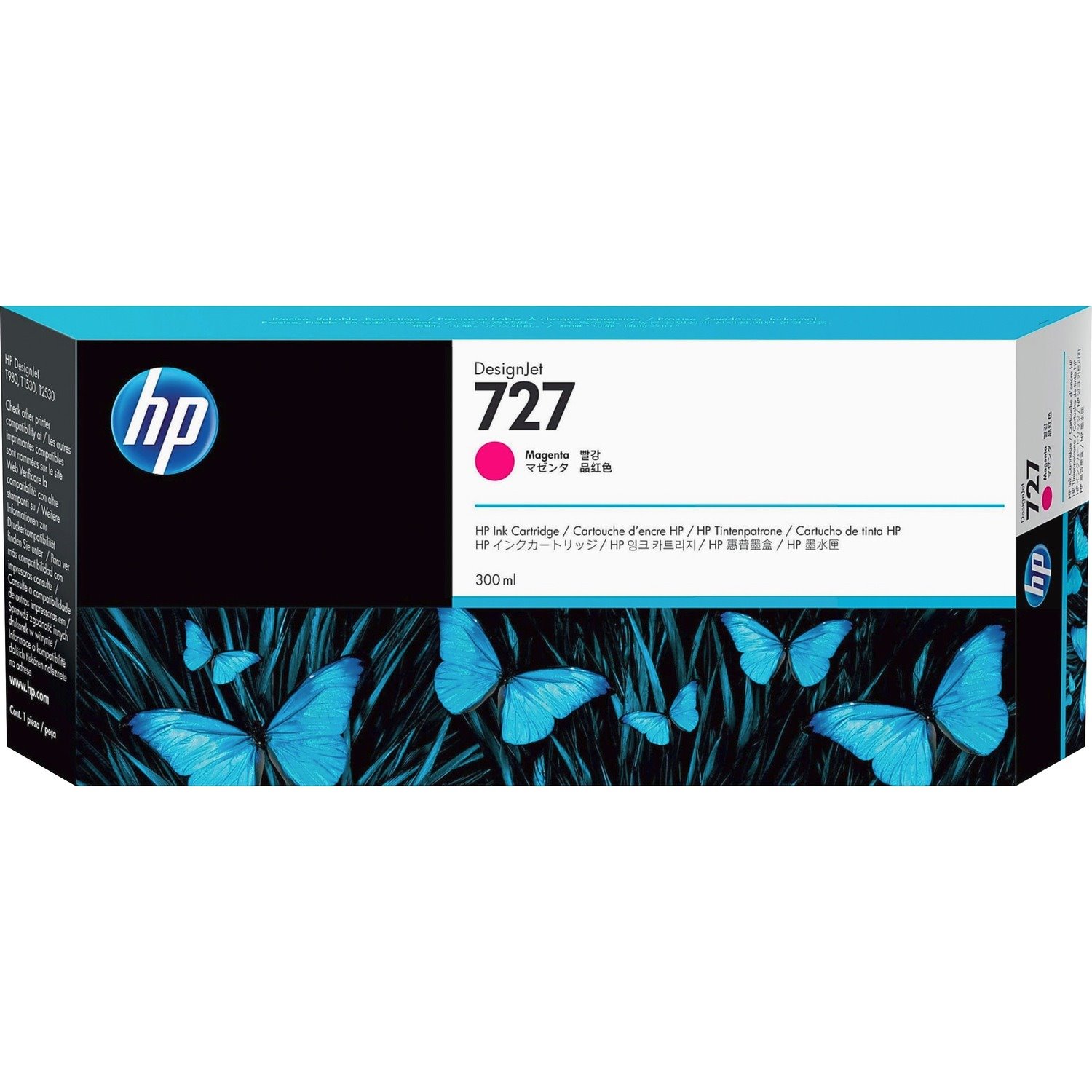 HP 727 Original Inkjet Ink Cartridge - Single Pack - Magenta Pack