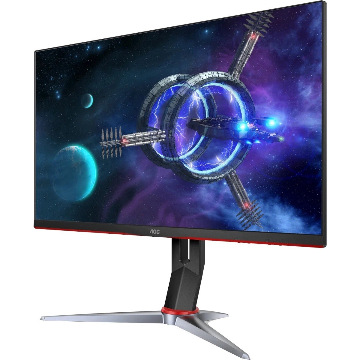 AOC 27G2E 27" Class Full HD Gaming LCD Monitor - 16:9 - Black, Red