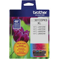 Brother LC30133PKS Original High Yield Inkjet Ink Cartridge - Tri-pack - Cyan, Magenta, Yellow - 2 / Pack