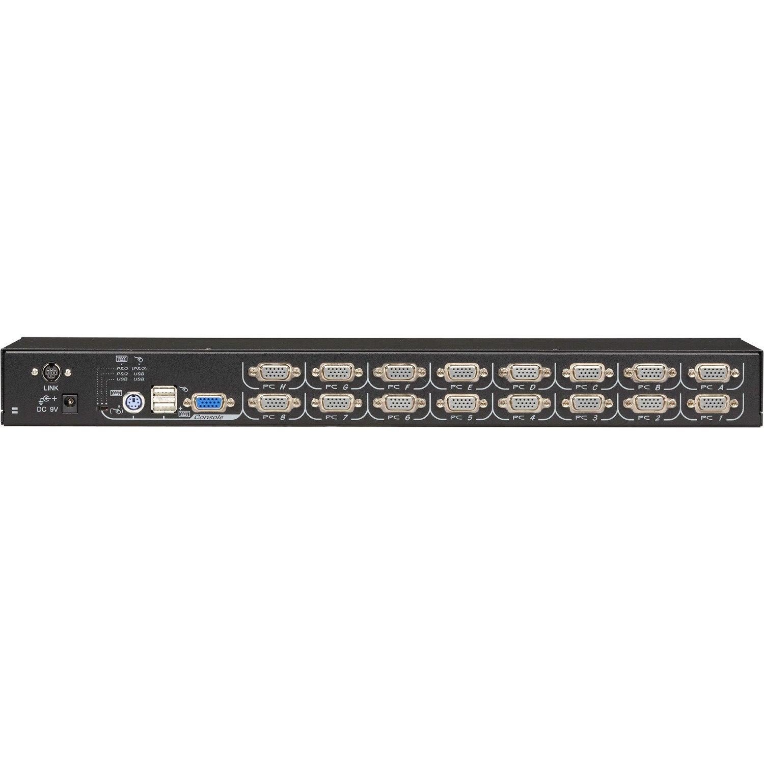 Black Box EC Series KVM Switch for PS/2 or USB Servers and PS/2 or USB Consoles - 16-Port