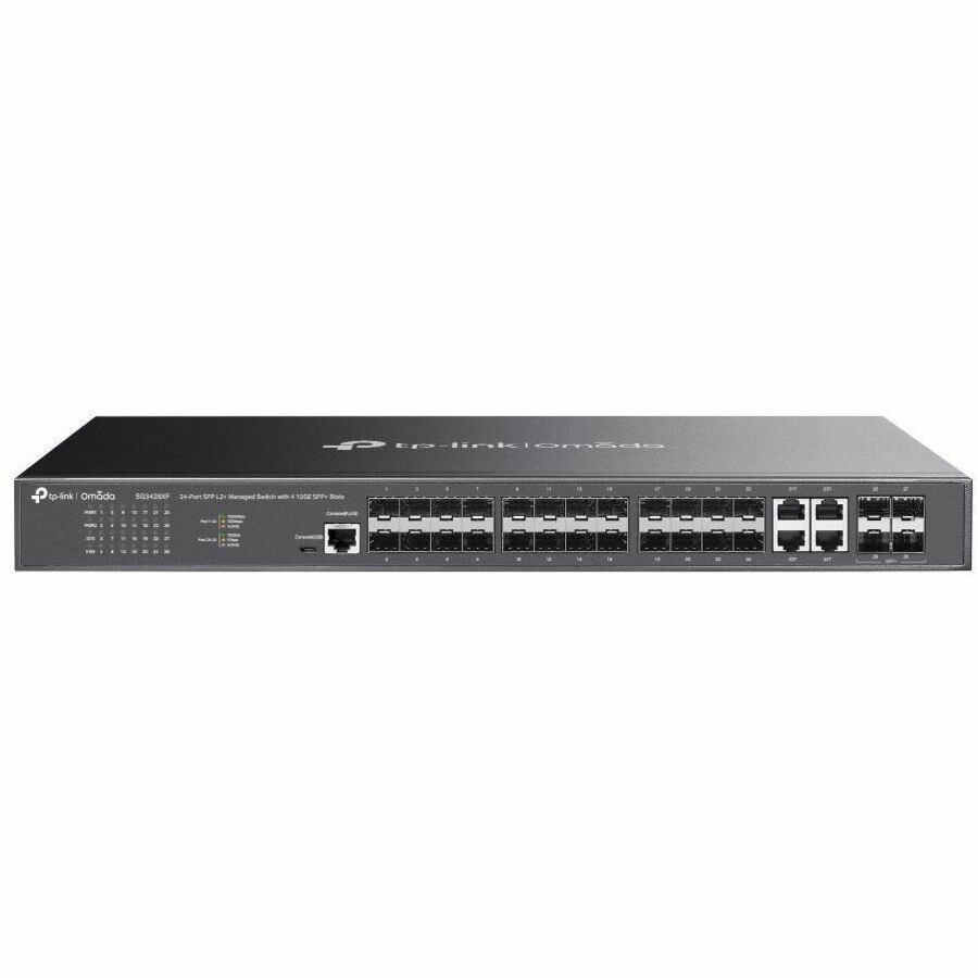 Omada 24-Port SFP L2+ Managed Switch with 4 10GE SFP+ Slots