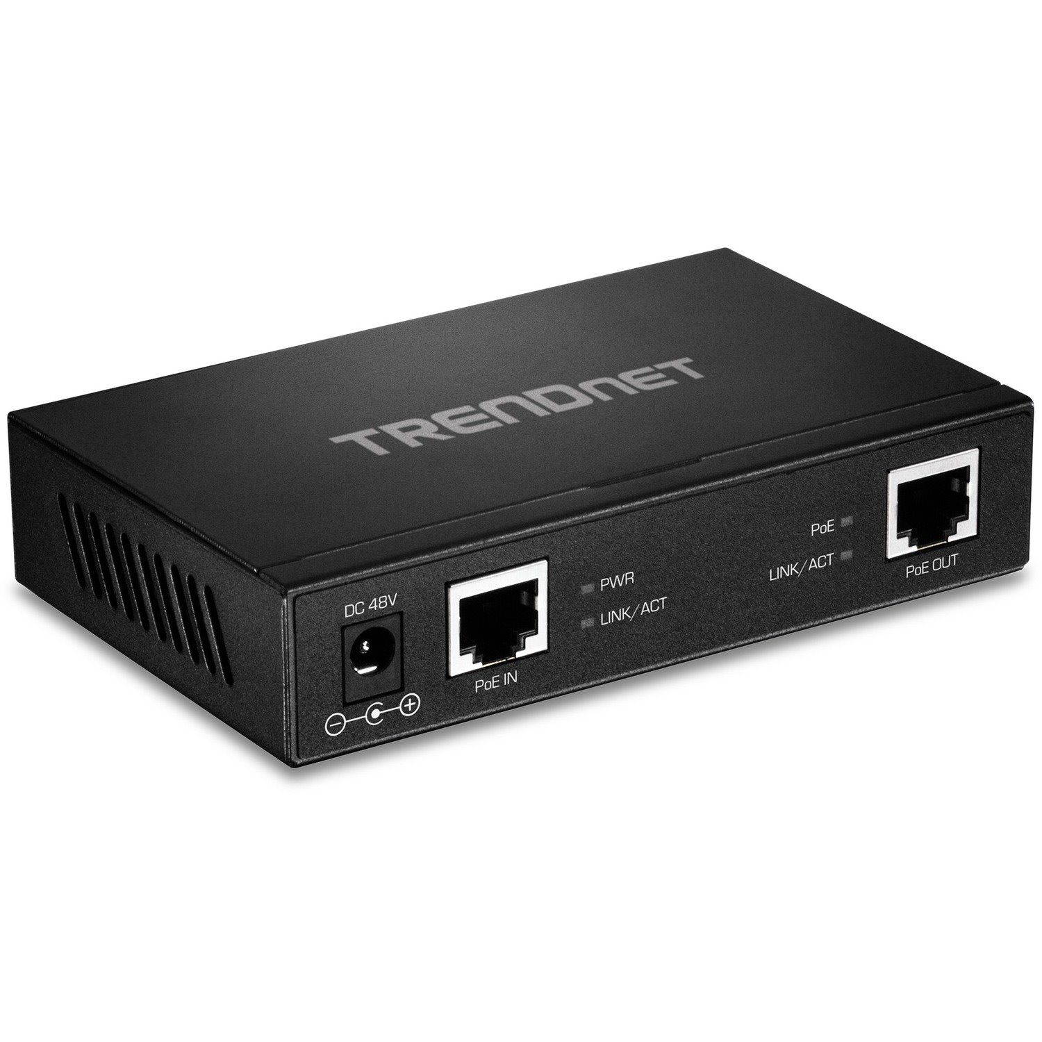 TRENDnet Gigabit PoE+ Repeater/Amplifier; Single Port PoE; Power Over Ethernet; 802.3af; 802.3at; 10/100/1000 Mbps; TPE-E110