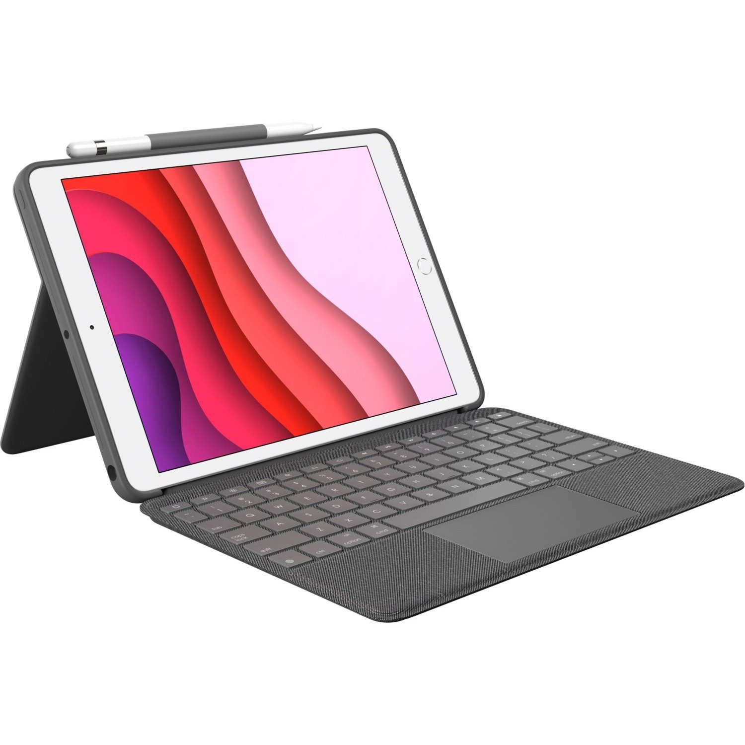 Logitech Combo Touch Toetsenbord/hoes voor 25,9 cm (10,2") Apple, Logitech iPad (7e generatie) Tablet-pc - Grafiet