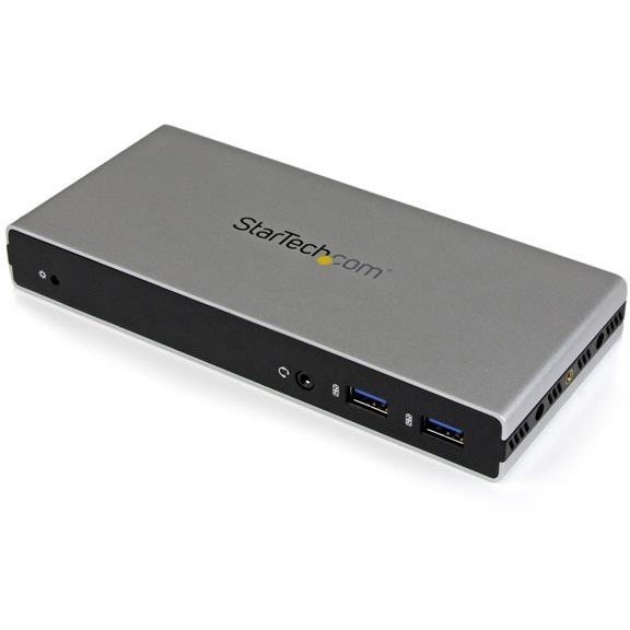 StarTech.com Dual-Monitor USB 3.0 Docking Station - DVI Outputs - Mac & Windows - DVI to VGA & DVI to HDMI Adapters Included - USB3SDOCKDD