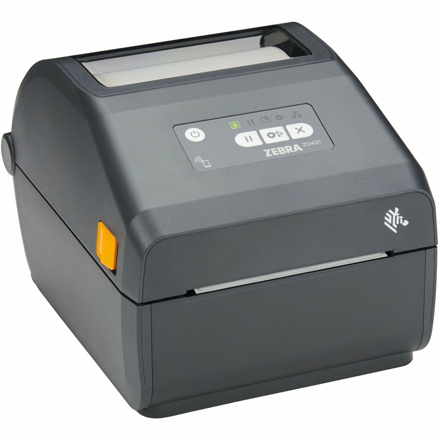 Zebra ZD421 Bureaublad, Fabriek, Transport en Logistiek, Gezondheidszorg, Detailhandel, Government Thermische transfer printer - Monochroom - Etiket/kassabonprinter - USB - USB-host - Serieel - Bluetooth 4.1 - IEEE 802.11ac Draadloos LAN - Near Field Communication (NFC)