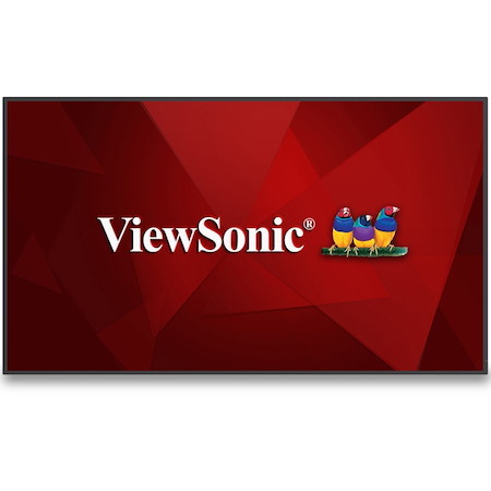 ViewSonic CDE7530 75" 4K UHD Wireless Presentation Display 24/7 Commercial Display with Portrait Landscape, HDMI, USB, USB C, Wifi/BT Slot, RJ45 and RS232