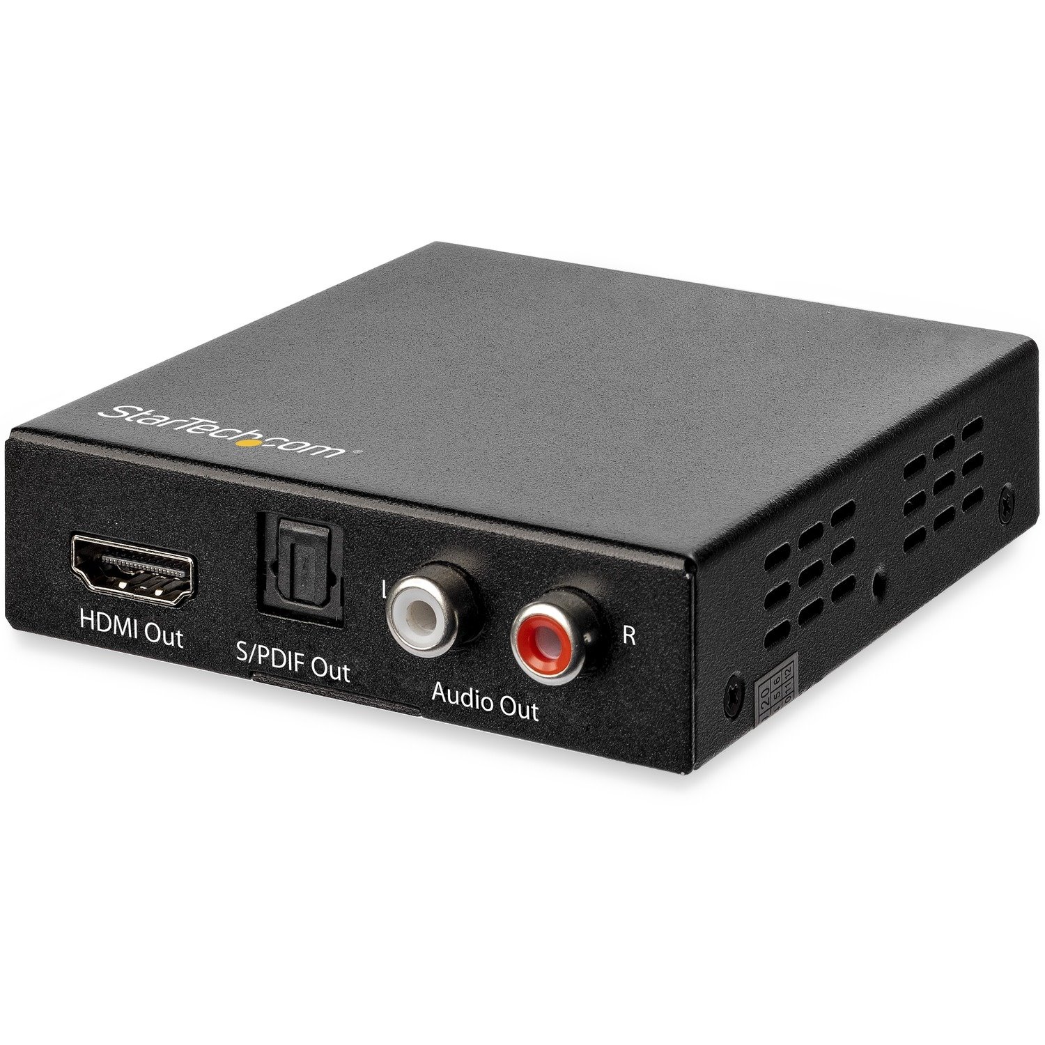 StarTech.com HDMI Audio Extractor with 40K 60Hz - HDMI Audio De-embedder - HDR - Toslink Optical Audio - Dual RCA Audio - HDMI 2.0