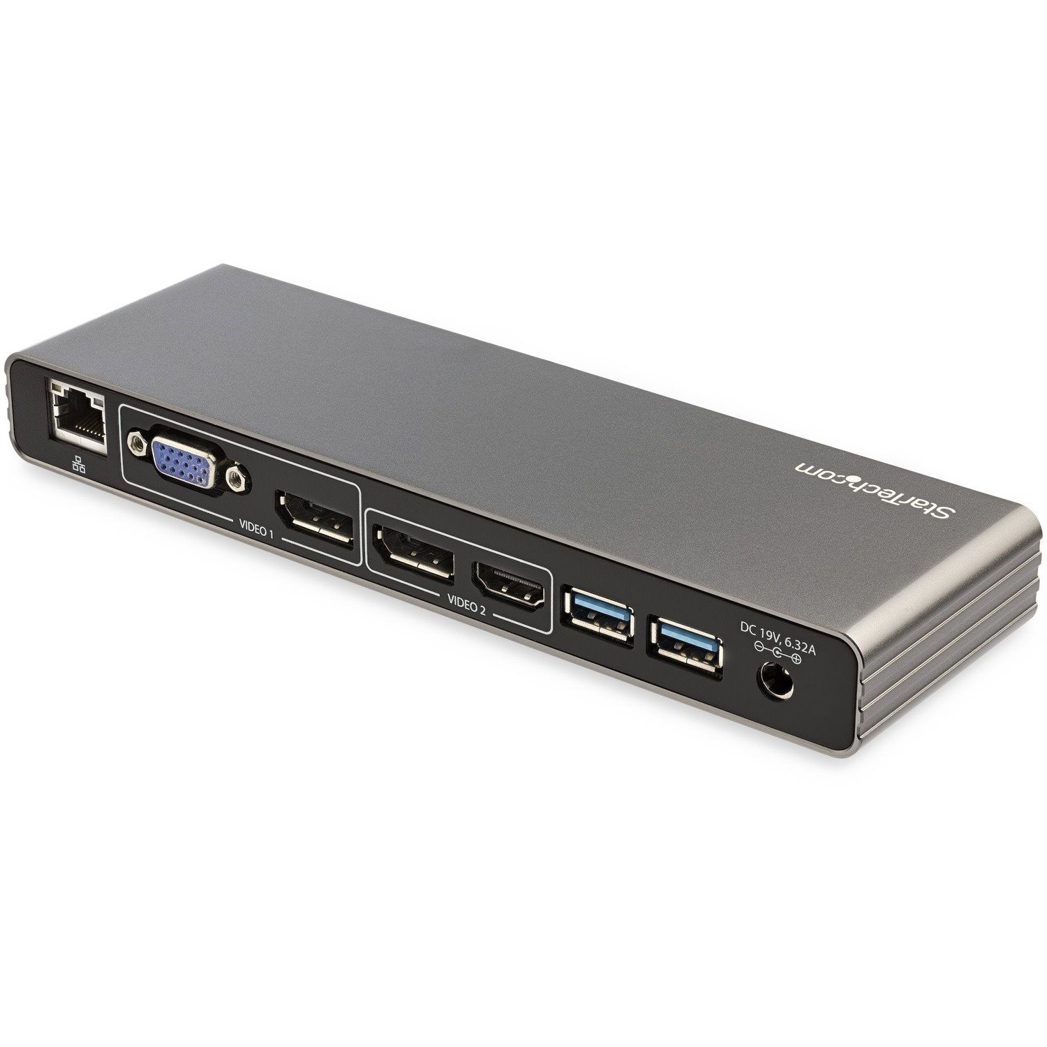 StarTech.com Thunderbolt 3 Dock - Dual 4K 60Hz Monitor TB3 Docking Station with DisplayPort, HDMI & 1080p VGA - 85W Power Delivery