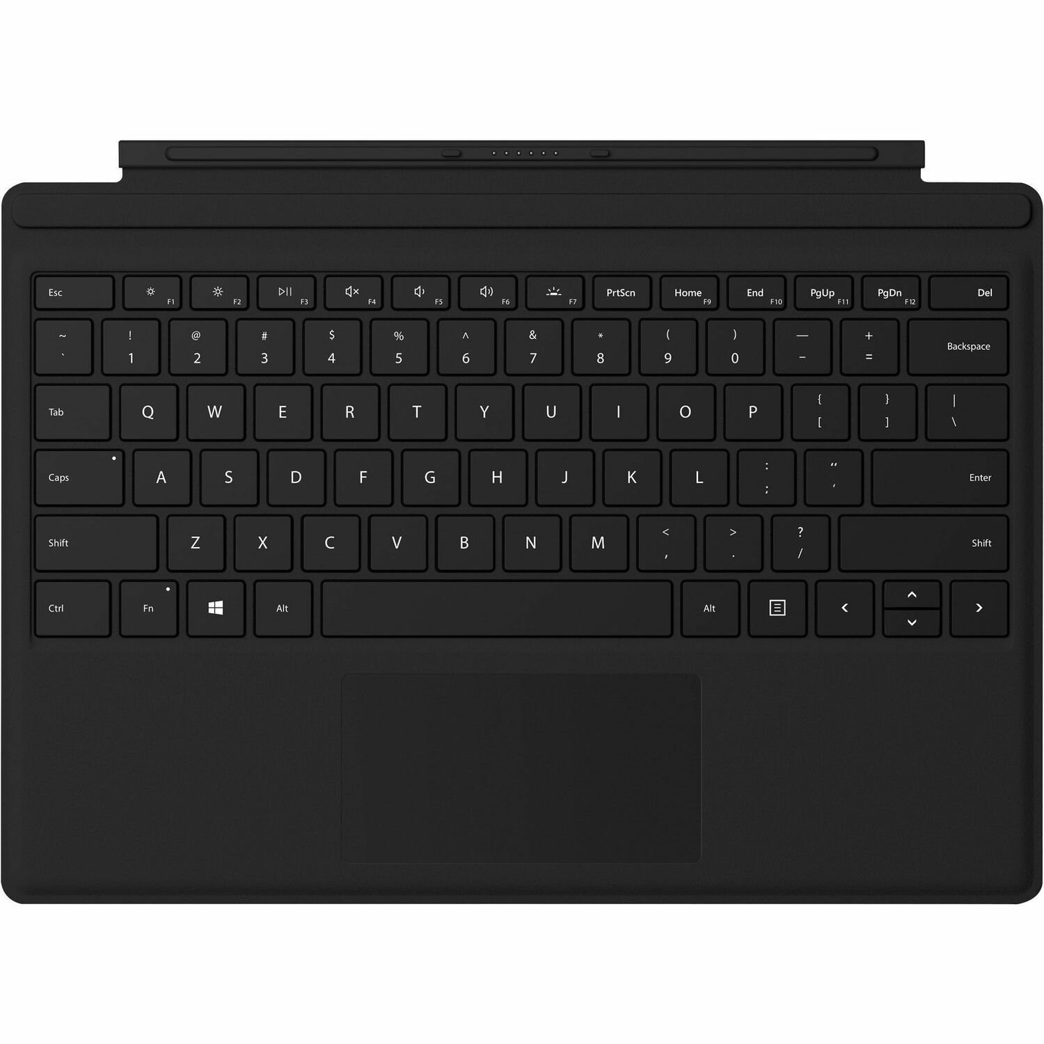 Microsoft Type Cover Keyboard/Cover Case Microsoft Surface Pro 3, Surface Pro 4, Surface Pro 6, Surface Pro (5th Gen), Surface Pro 7, Surface Pro 7+ Tablet - Black