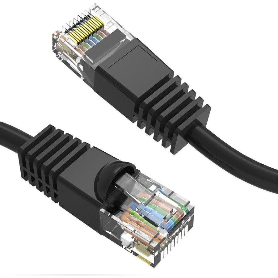 Axiom 6-INCH CAT6 UTP 550mhz Patch Cable Snagless Molded Boot (Black)